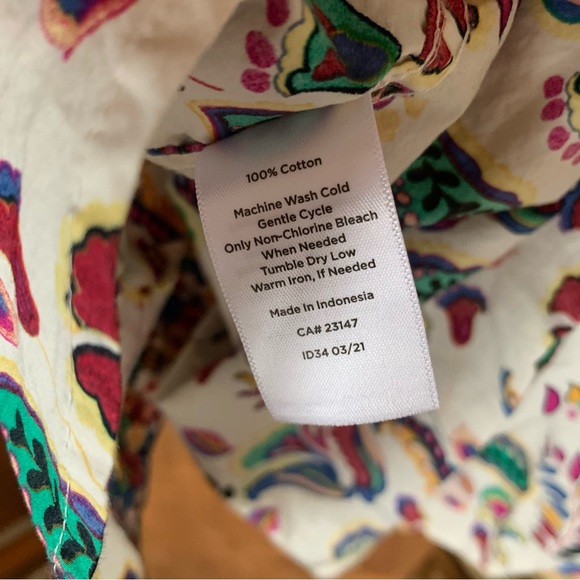 Talbots floral button down - Picture 5 of 5